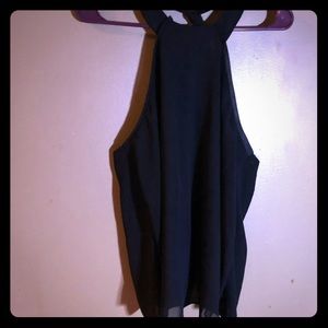 3/$20 Sexy Black Open Back Boohoo Flowy Halter